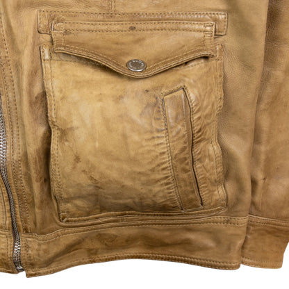 Vintage Dolce & Gabbana Leather Biker Jacket Size M