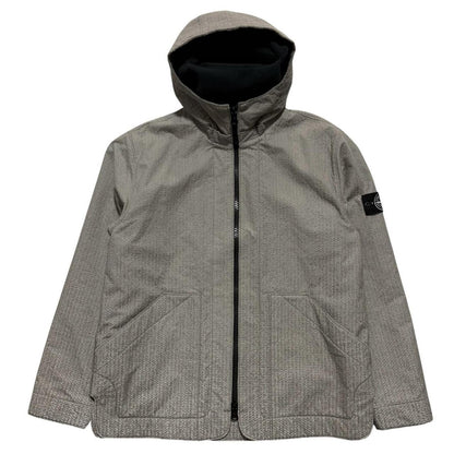 Stone Island Needle Punched Reflective Jacket | XL, Reflective Grey