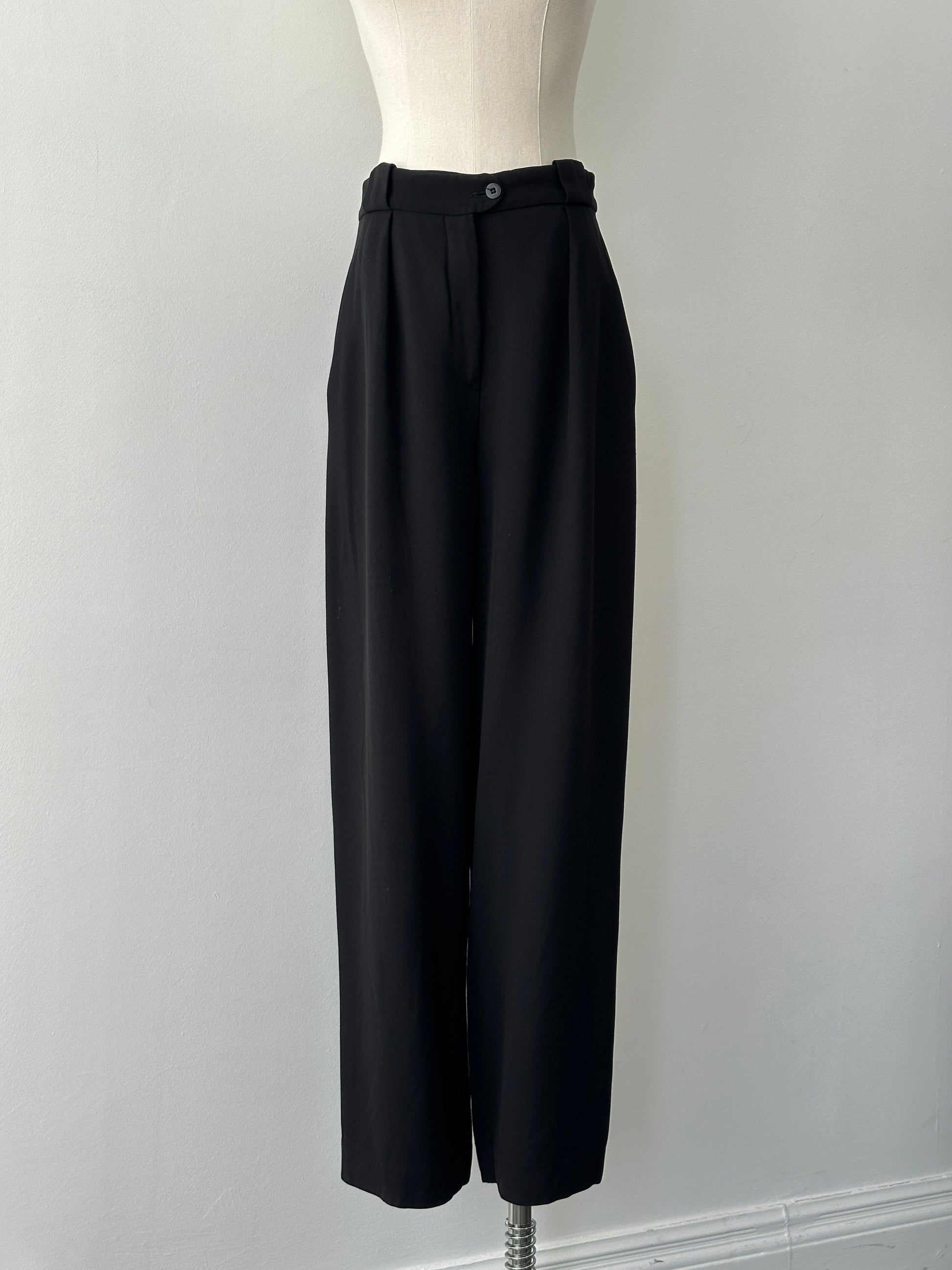 Mani 1990s Wool Tapered Leg Tailored Trouser - W26