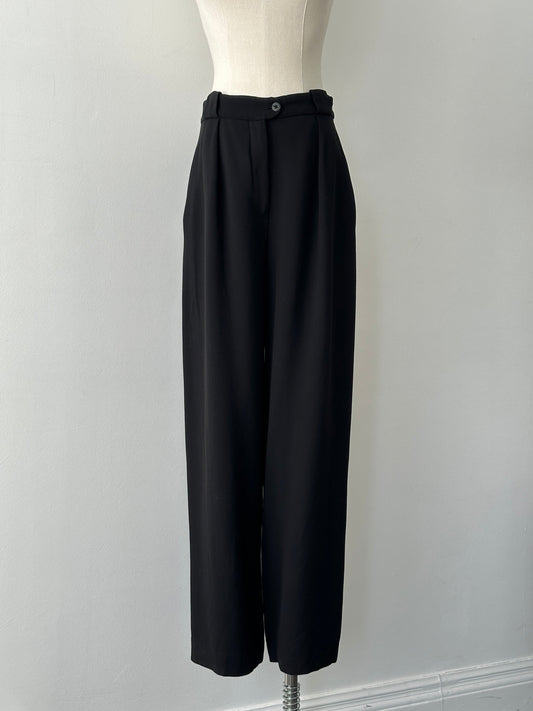 Mani 1990s Wool Tapered Leg Tailored Trouser - W26