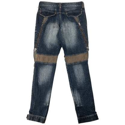 Vintage PPFM Multi Zip Denim Jeans Size W31