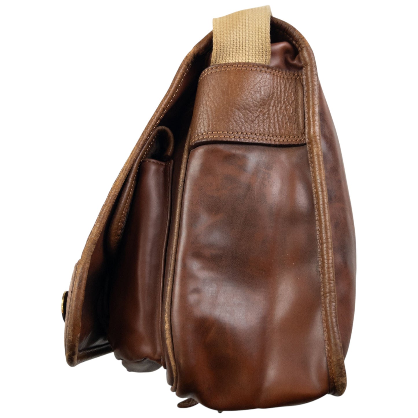 Vintage CP Company Leather Messenger Crossbody Bag