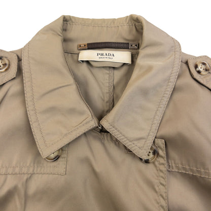 Vintage 2000s Prada Trench Jacket Womens Size S | Small, Beige