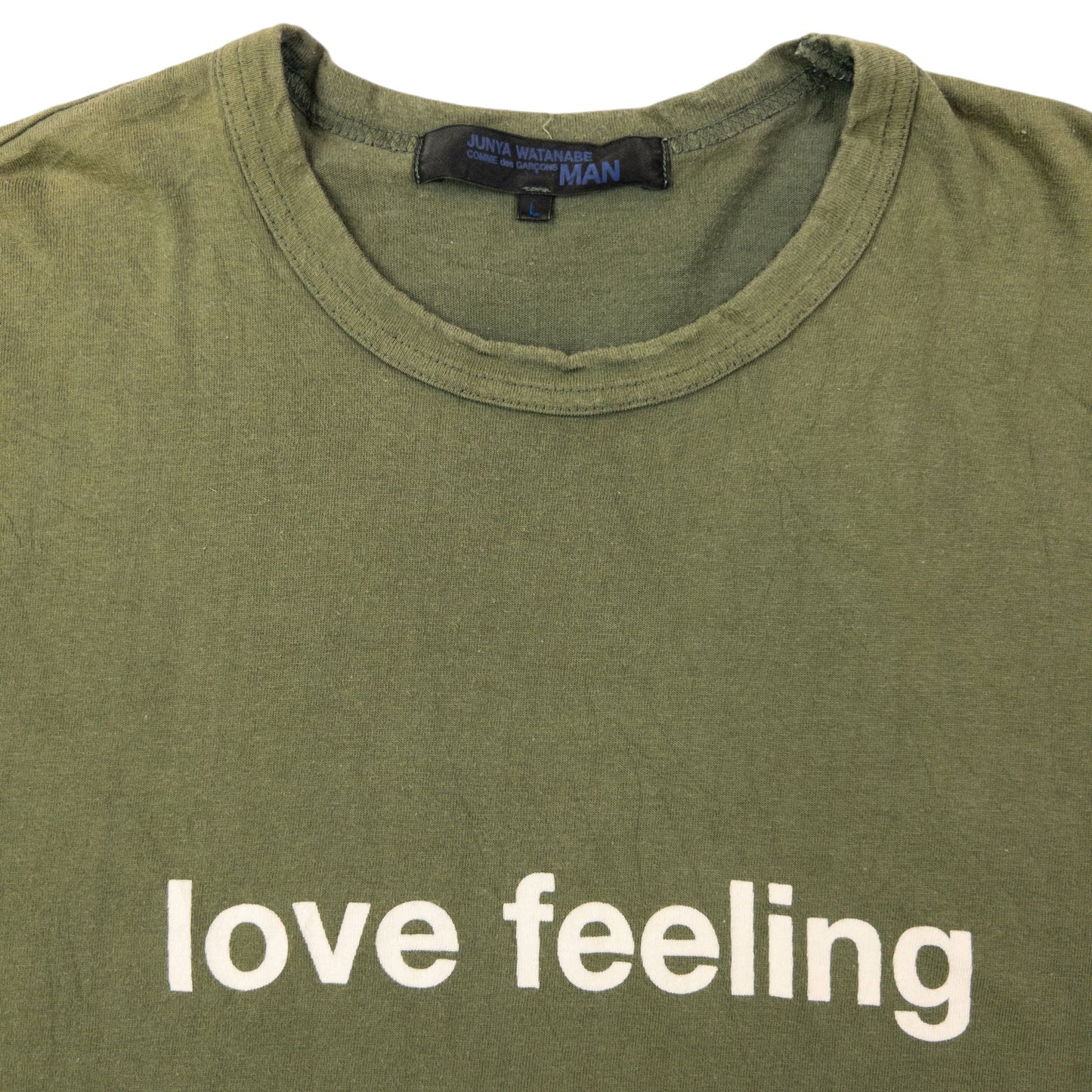 Vintage 2003 Junya Watanabe X Comme Des Garçons MAN Graphic T Shirt Size M | Medium, Green