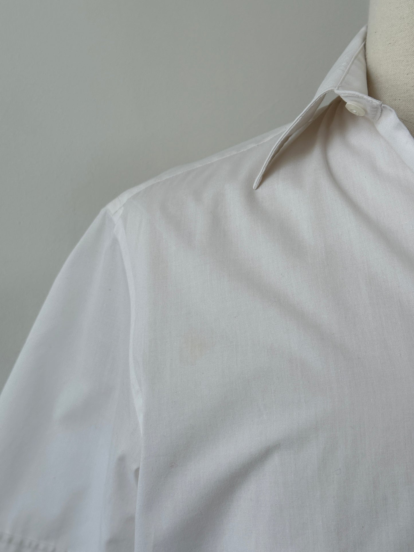 Yves Saint Laurent Pour Homme 2000s Cotton Short Sleeve Shirt - S