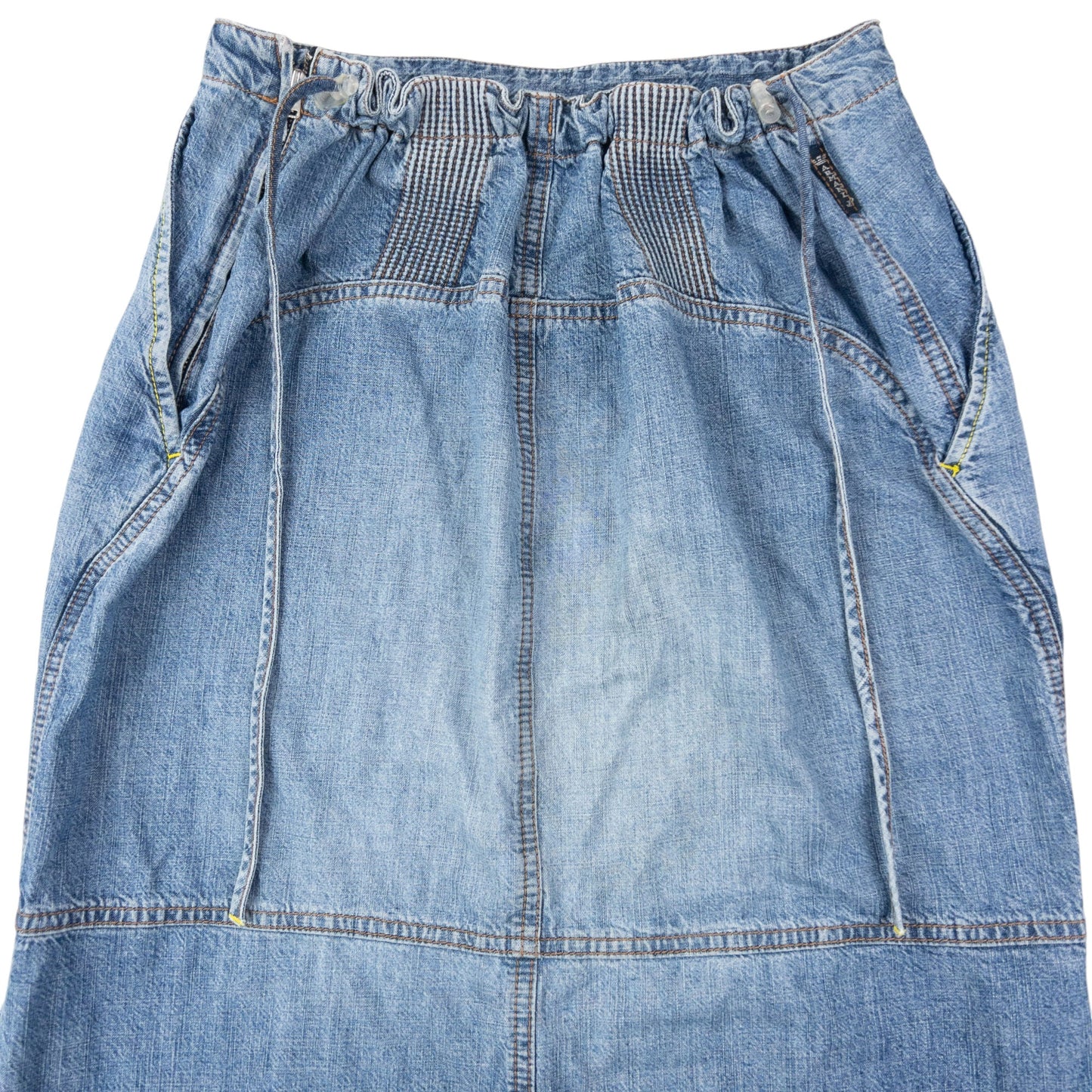 Vintage 2000s Armani Jeans Denim Maxi Skirt Womens Size M | Medium, Blue