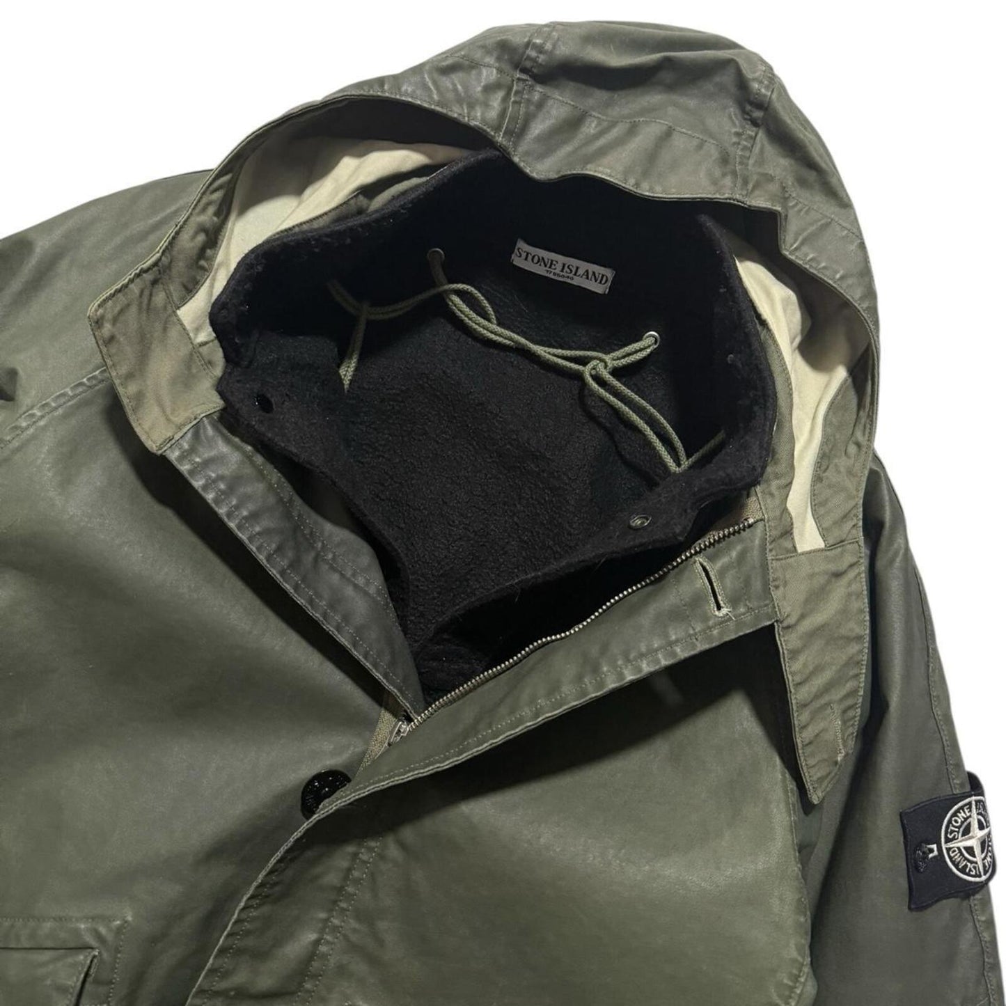 Stone Island A/W 2009 Waxed Ice Jacket | Large, Olive