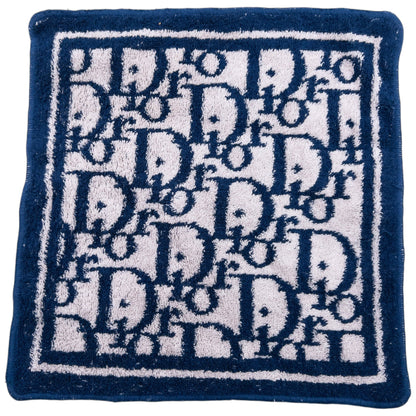 Vintage 90s Dior Monogram Flannel Towel | O/S, Navy