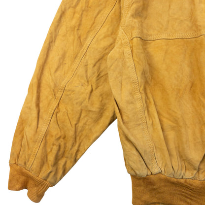 Vintage 90s Hugo Boss Zip Up Suede Bomber Jacket Size L | Large, Multicoloured