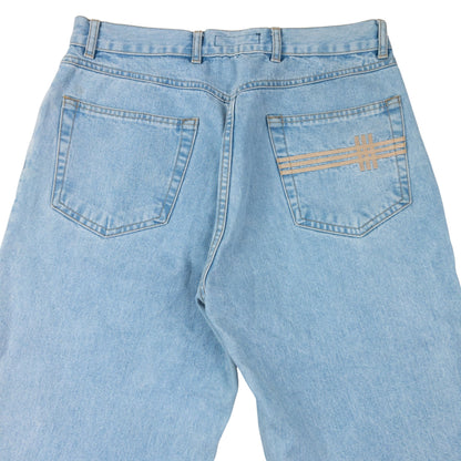 Vintage 2000s Burberry Embroidered Denim Jeans Size W29