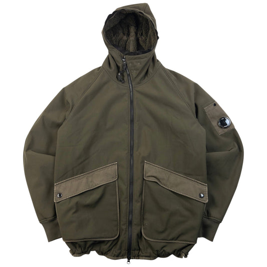 CP Company Fleece Lined Shell Jacket Size L | Large, Green