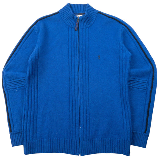 Vintage 2000s YSL Yves Saint Laurent Zip Up Wool Jumper Size S
