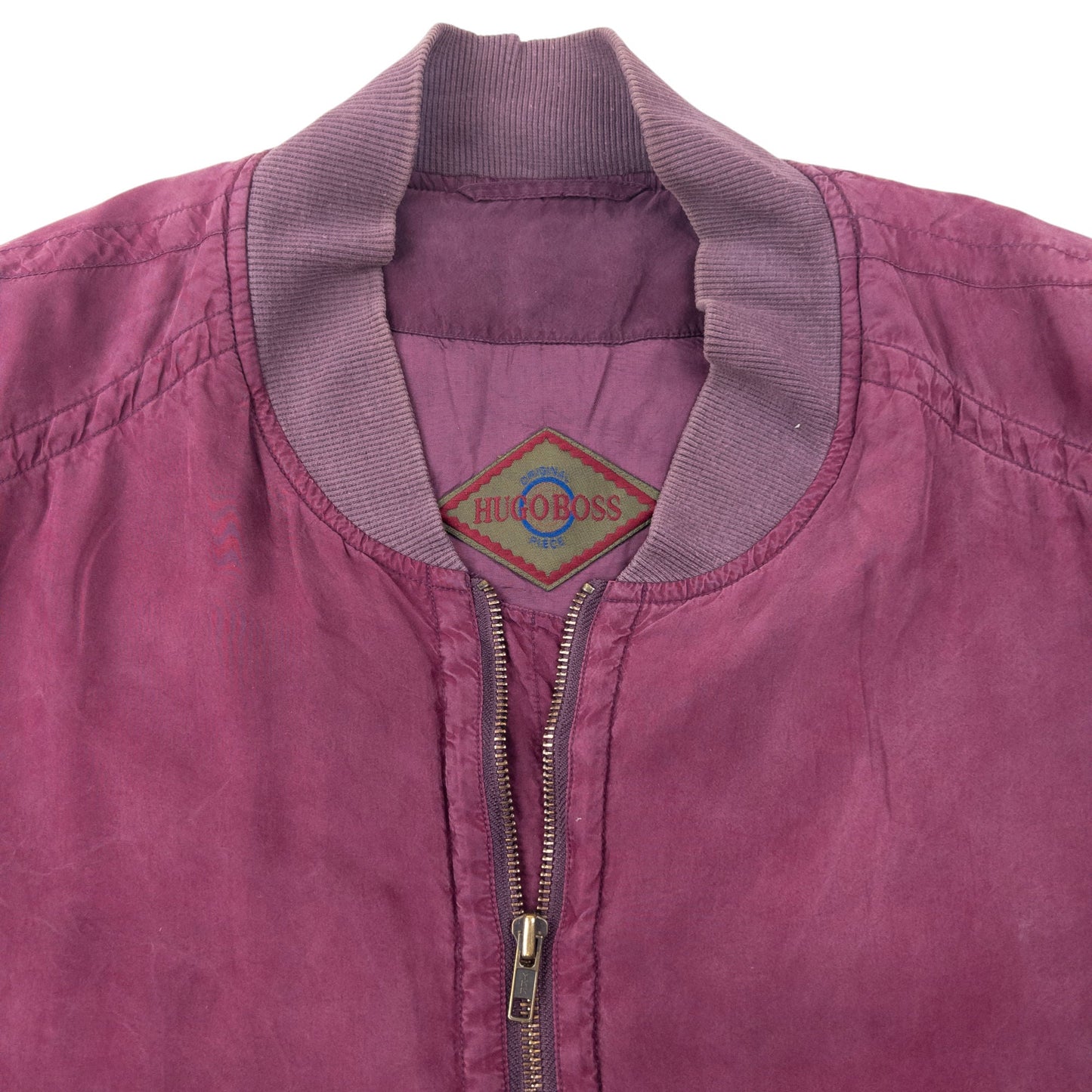 Vintage 90s Hugo Boss Silk Bomber Jacket Size XXL | XXL, Purple