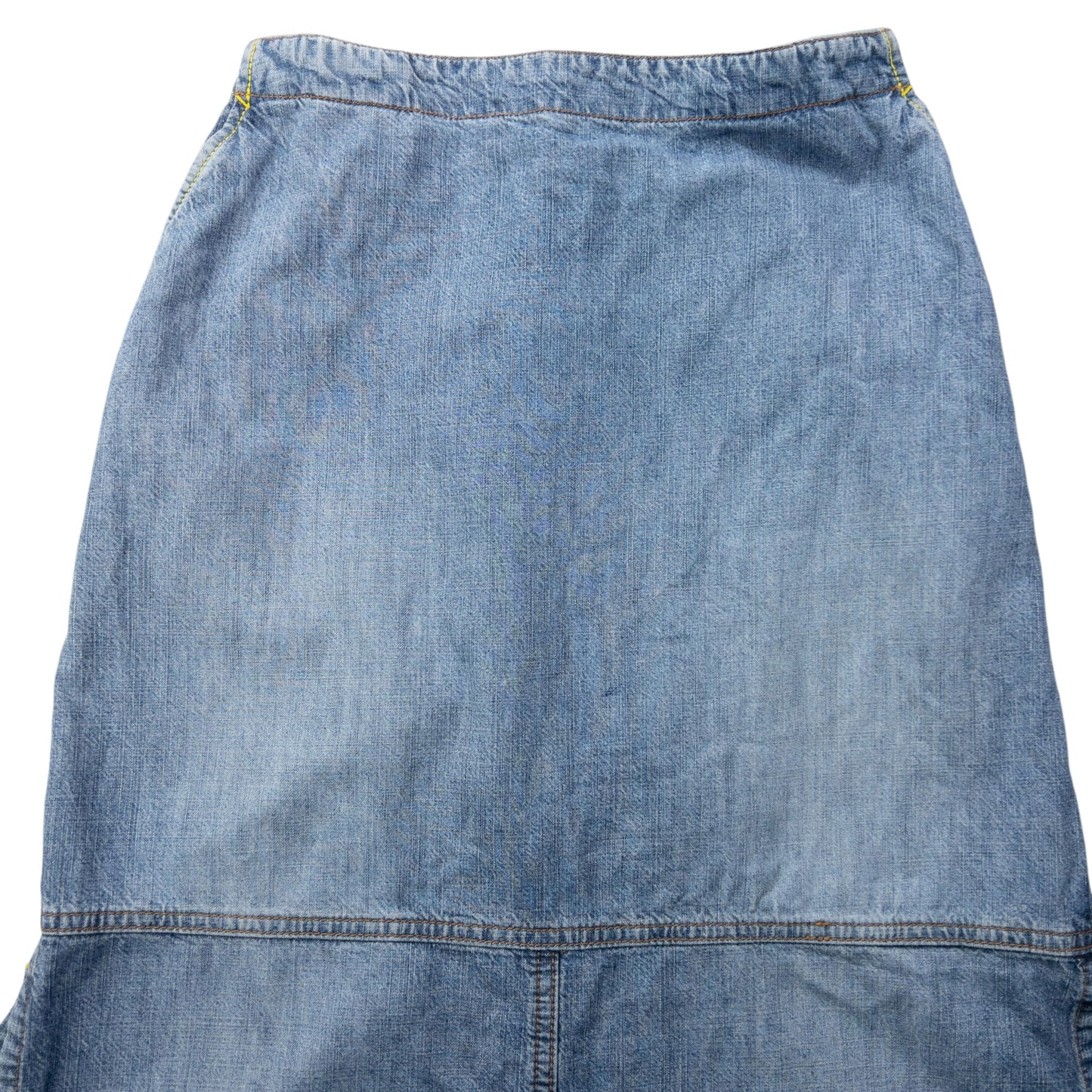 Vintage 2000s Armani Jeans Denim Maxi Skirt Womens Size M | Medium, Blue