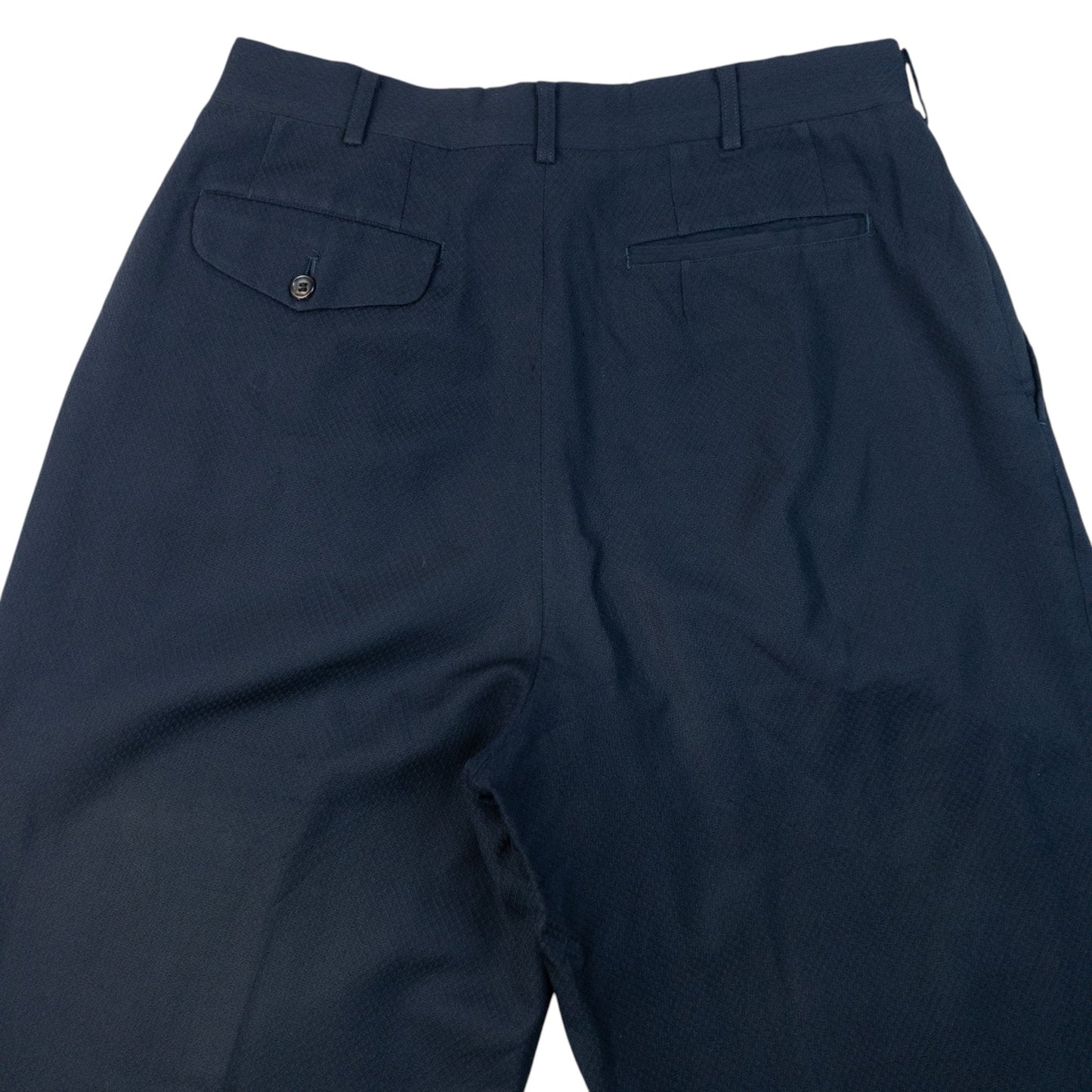 Vintage 1991 Comme Des Garçons HOMME Pleated Trousers Size W31 | W31, Navy