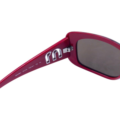 Vintage 2000s Miu Miu Cut-Out Tortoise Shell Sunglasses | O/S, Burgundy