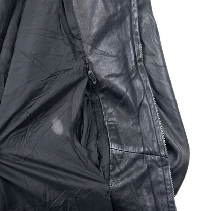 Vintage Hugo Boss Zip Up Leather Jacket Size L