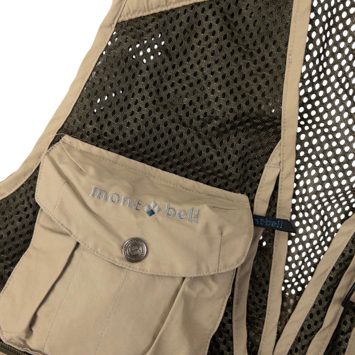 Vintage Montbell Multi Pocket Cargo Vest Gilet Size S