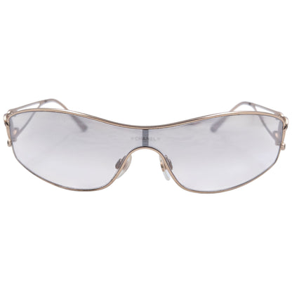 Vintage 2000s Chanel Diamanté Sunglasses | O/S, Brown
