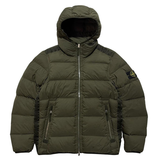 Stone Island Seamless Down-TC Jacket | Small, Olive Green