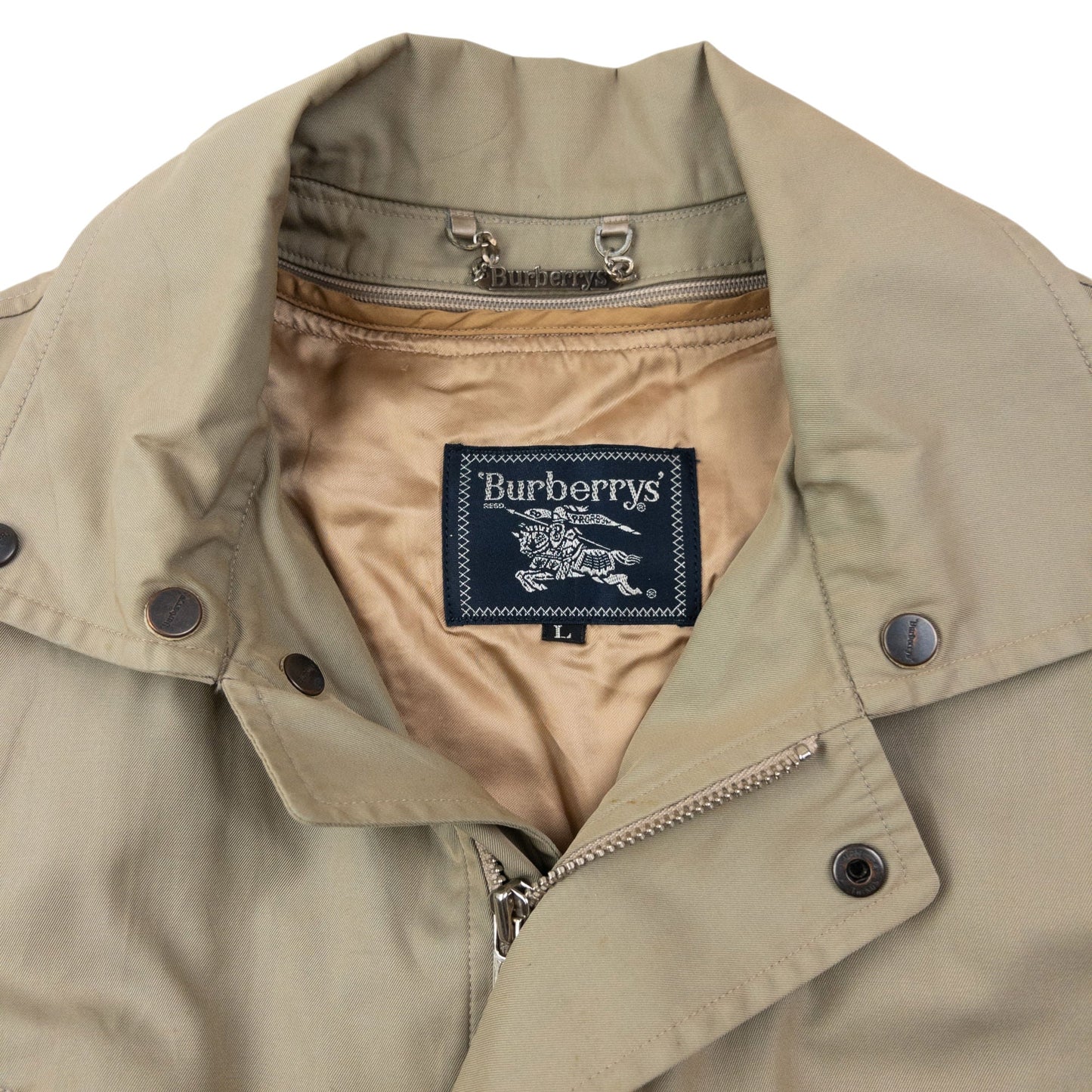 Vintage 90s Burberry Nova Check Lined Jacket Size M | Medium, Beige