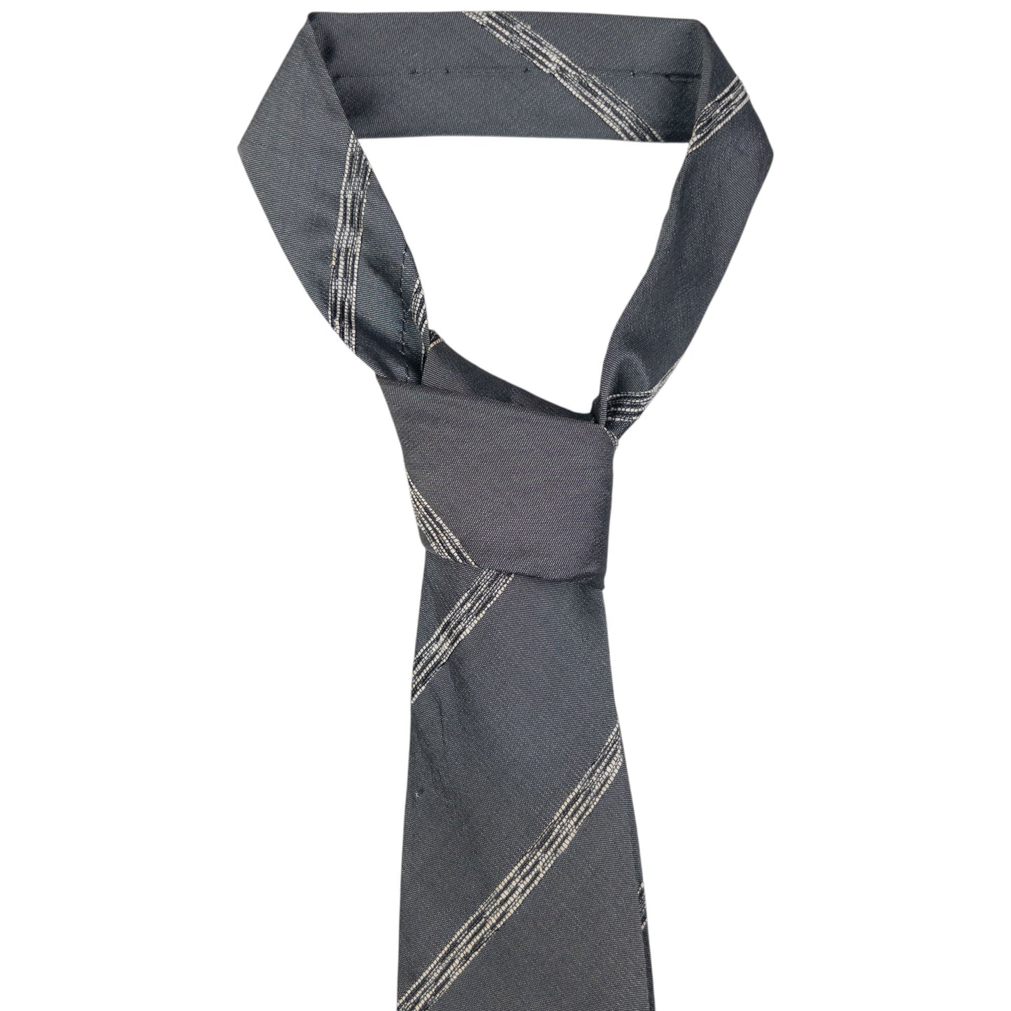 Vintage Issey Miyake Striped Silk Tie