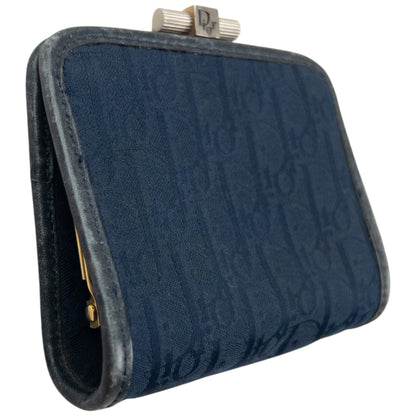 Vintage 80s Dior Monogram Coin Purse | O/S, Blue