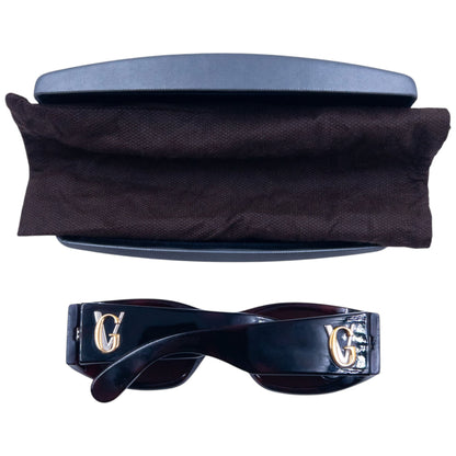 Vintage 90s Gianni Versace Tortoise Shell Sunglasses | O/S, Brown