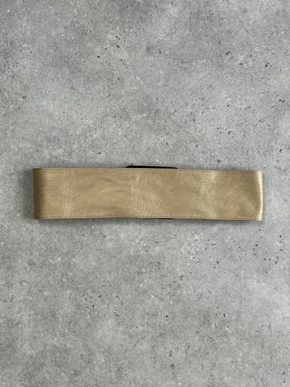 Vintage 1990s Leather Chunky Belt - W25-30