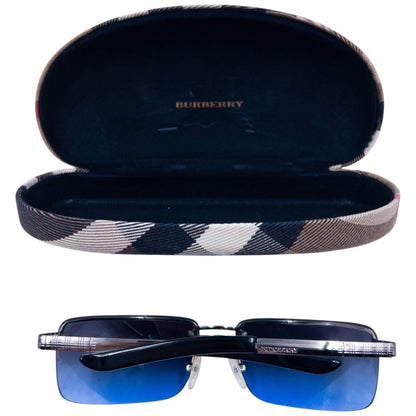 Vintage 2000s Burberry Rimless Sunglasses | O/S, Blue