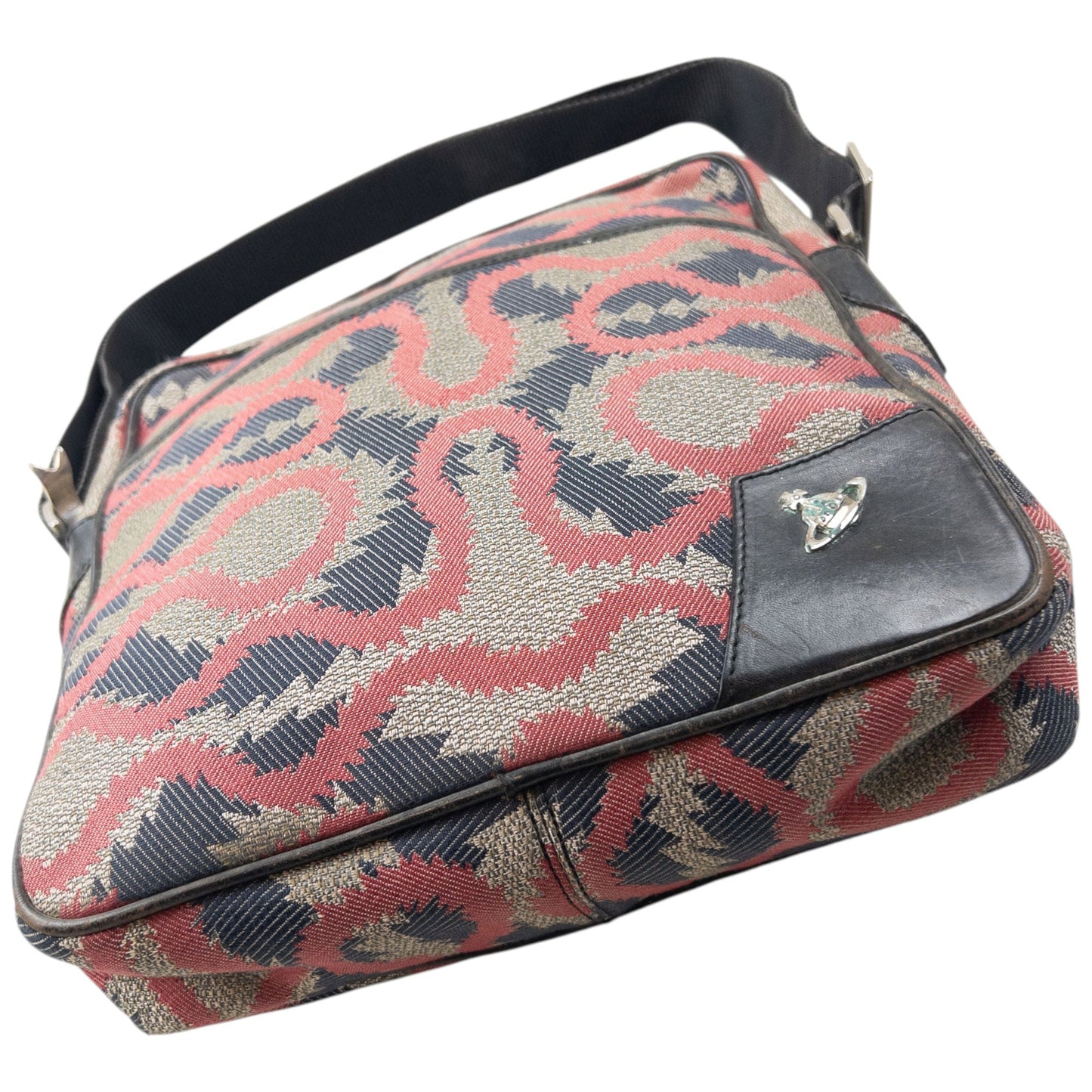 Vintage 2000s Vivienne Westwood Pattern Crossbody Bag | O/S, Silver