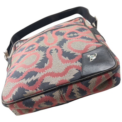 Vintage 2000s Vivienne Westwood Pattern Crossbody Bag | O/S, Silver