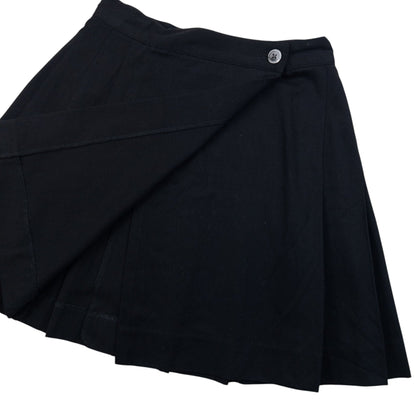 Vintage 90s GAP Pleated Wrap Mini Skirt Womens Size W24 | W24, Black