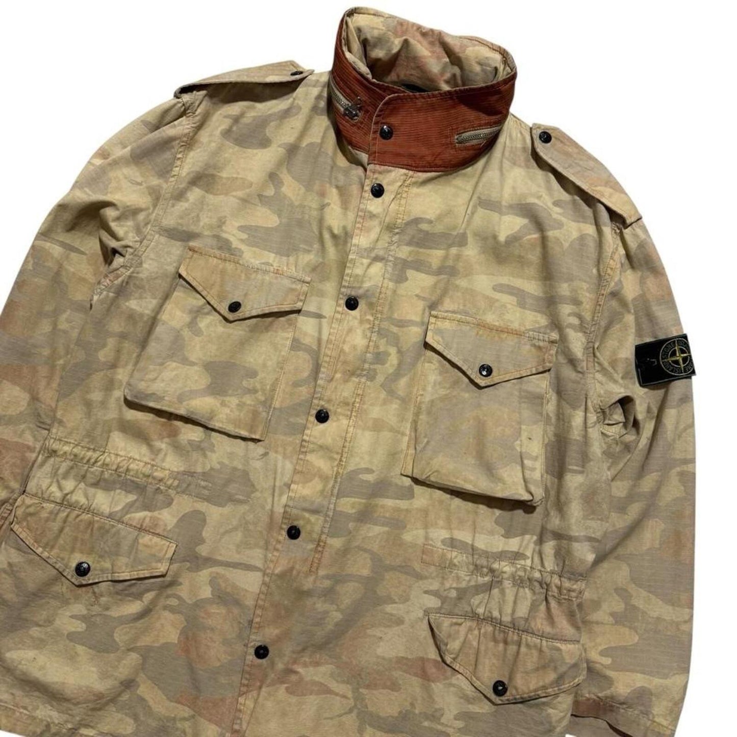 Stone Island S/S 1990 Ice Camo Field Jacket | Medium, Camo