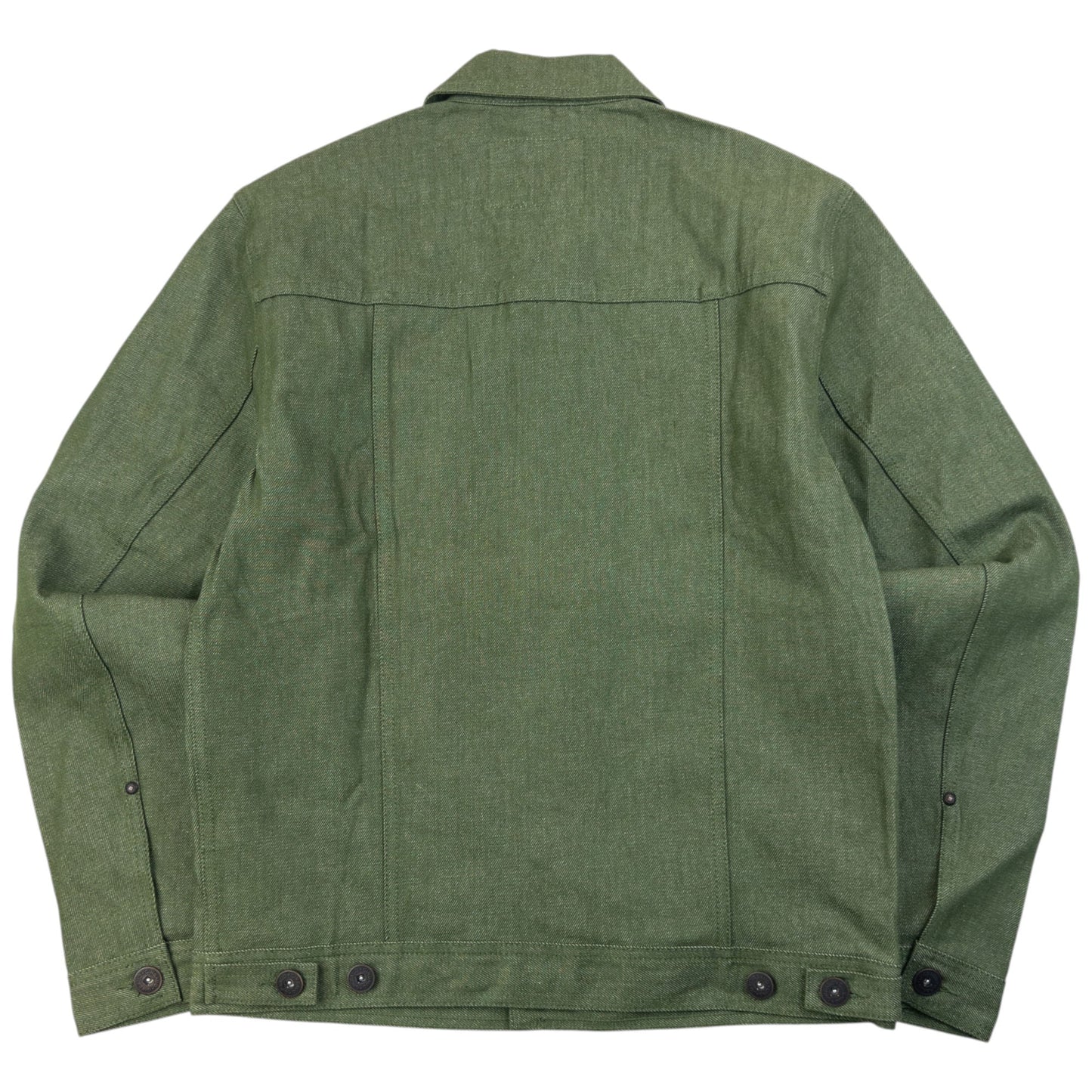 Vintage 2000s Marithe + Francois Girbaud Button Up Denim Jacket Size M | Medium, Green