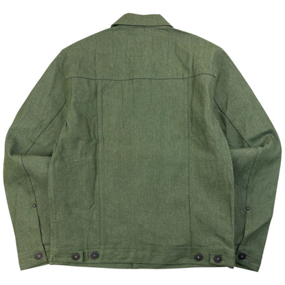 Vintage 2000s Marithe + Francois Girbaud Button Up Denim Jacket Size M | Medium, Green
