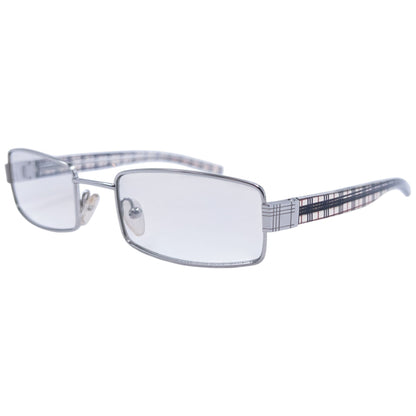 Vintage 2000s Burberry Clear Nova Check Sunglasses | O/S, Grey