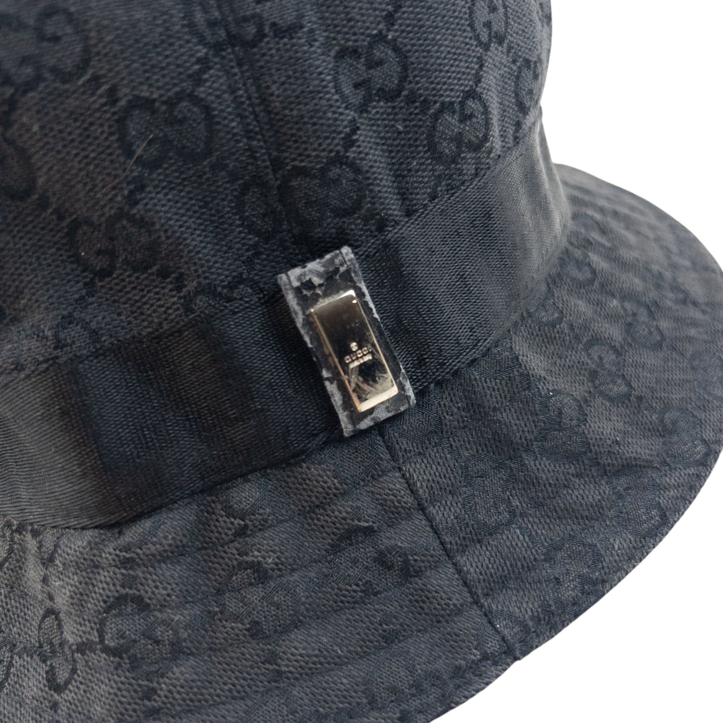Vintage 2000s Gucci By Tom Ford Monogram Bucket Hat Size S | O/S, Black