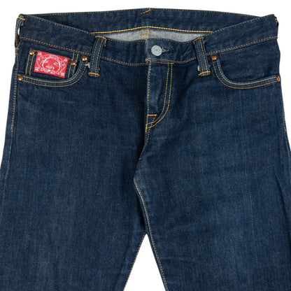 Vintage Evisu Donna Embroidered Japanese Denim Jeans Womens Size W32