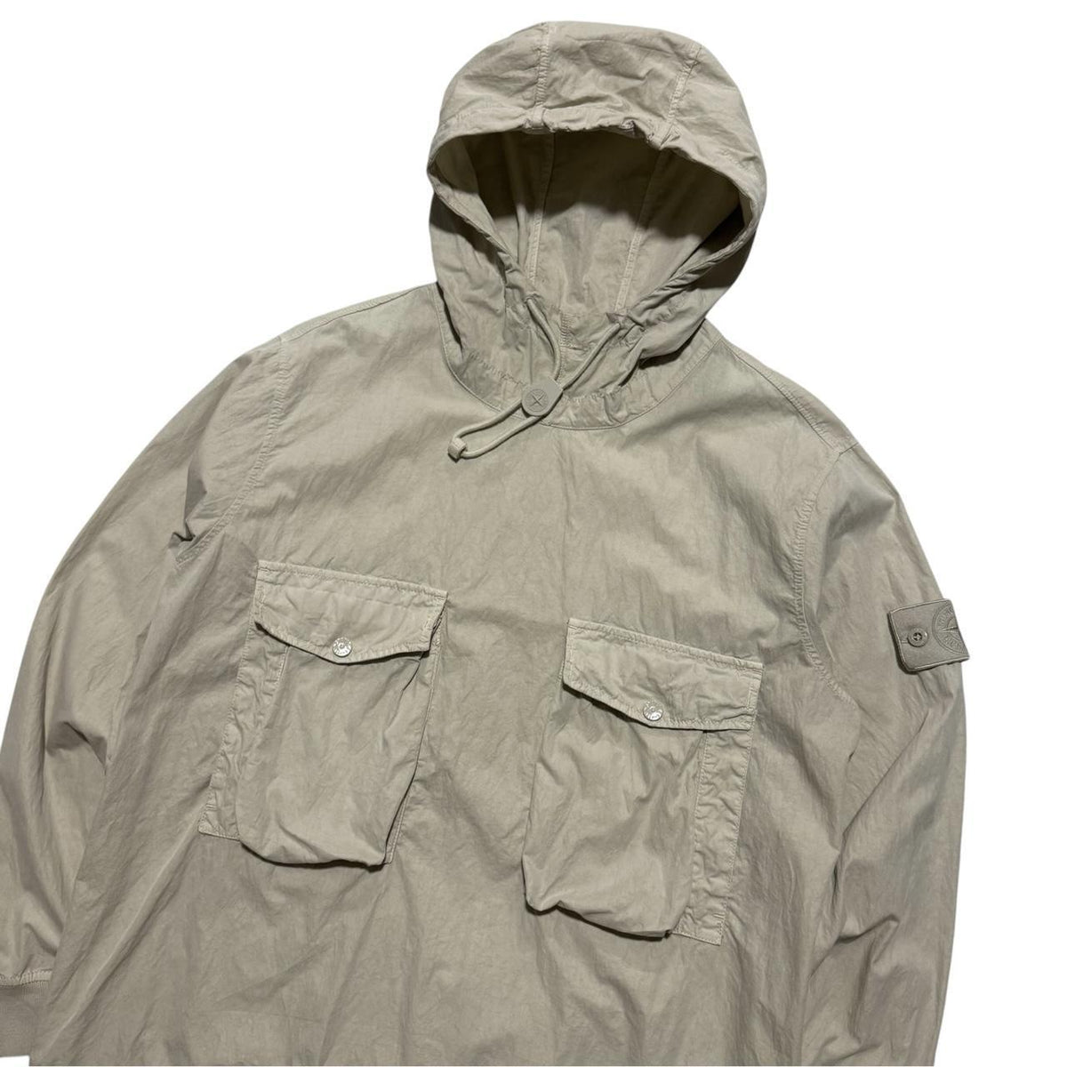 Stone Island Pullover Ghost Smock Jacket | Medium, Beige