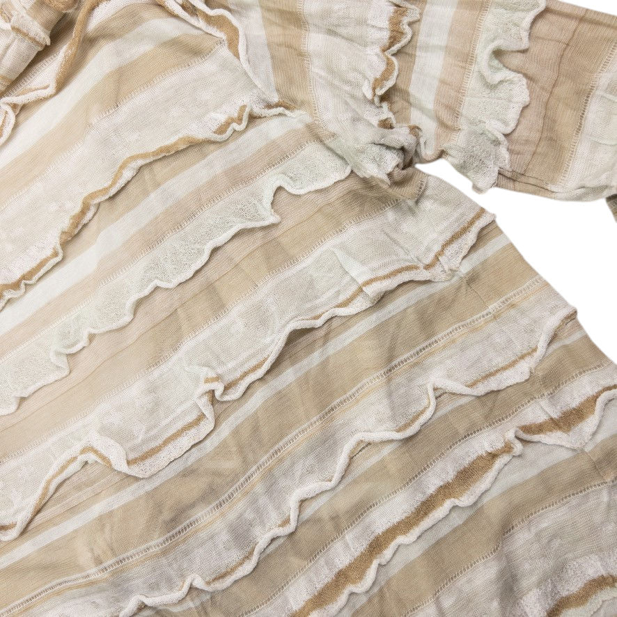 Vintage Haat By Issey Miyake Layered Frill Wrap Cardigan Womens Size S