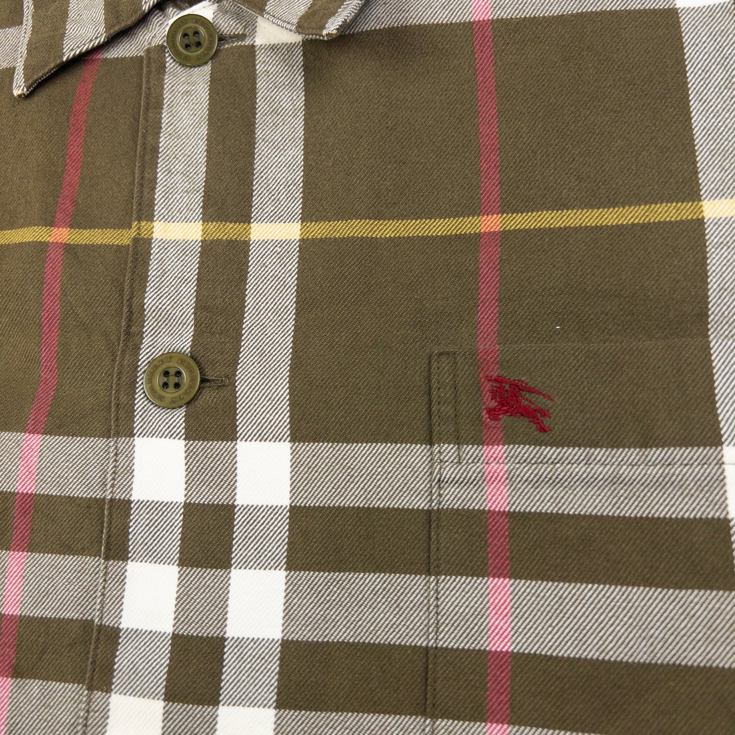 Vintage Burberry Nova Check Long Sleeve Button Up Shirt Size M