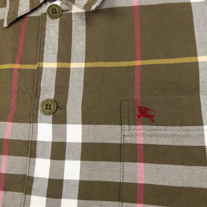 Vintage Burberry Nova Check Long Sleeve Button Up Shirt Size M