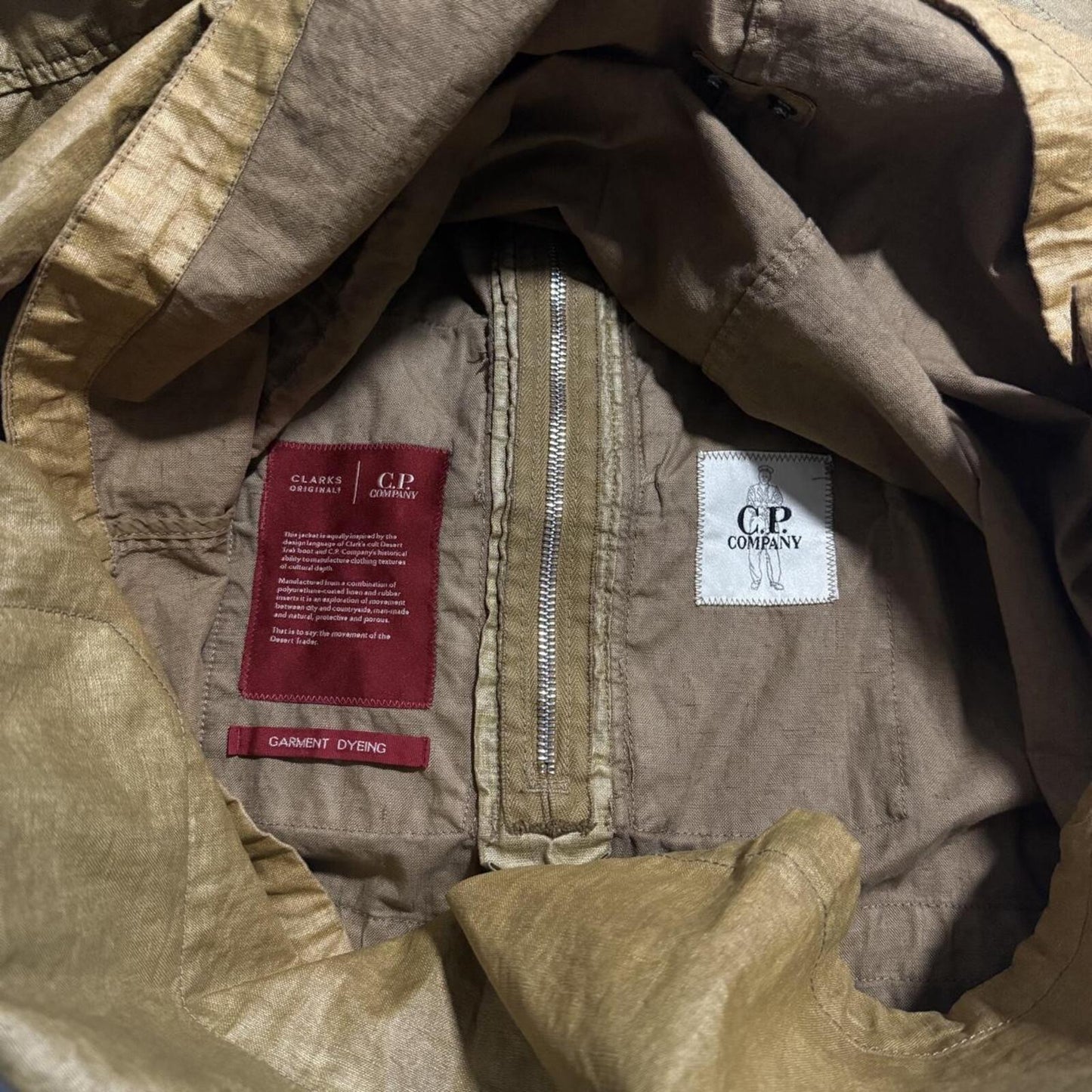 CP Company Clarkes Parka Jacket | XL, Tan