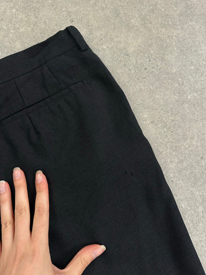 Japanese Vintage 2000s Pure Wool Straight Leg Trousers - W34