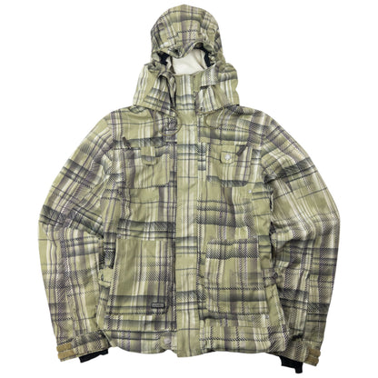 Vintage 2000s Oakley Pattern Zip Up Snowboarding Jacket Size XS | XS, Green