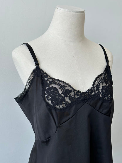 Vintage 1990s Lace Sleeveless Cami Top - M/L | M/L, Black
