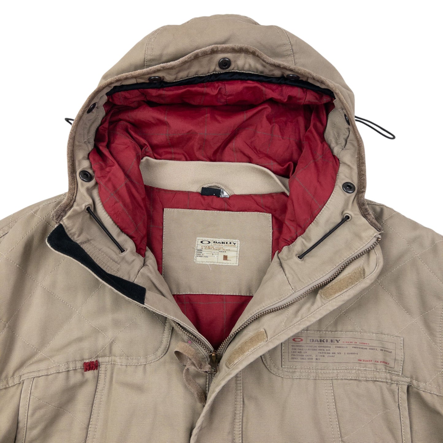 Vintage Oakley Zip Up Cargo Jacket Size XL