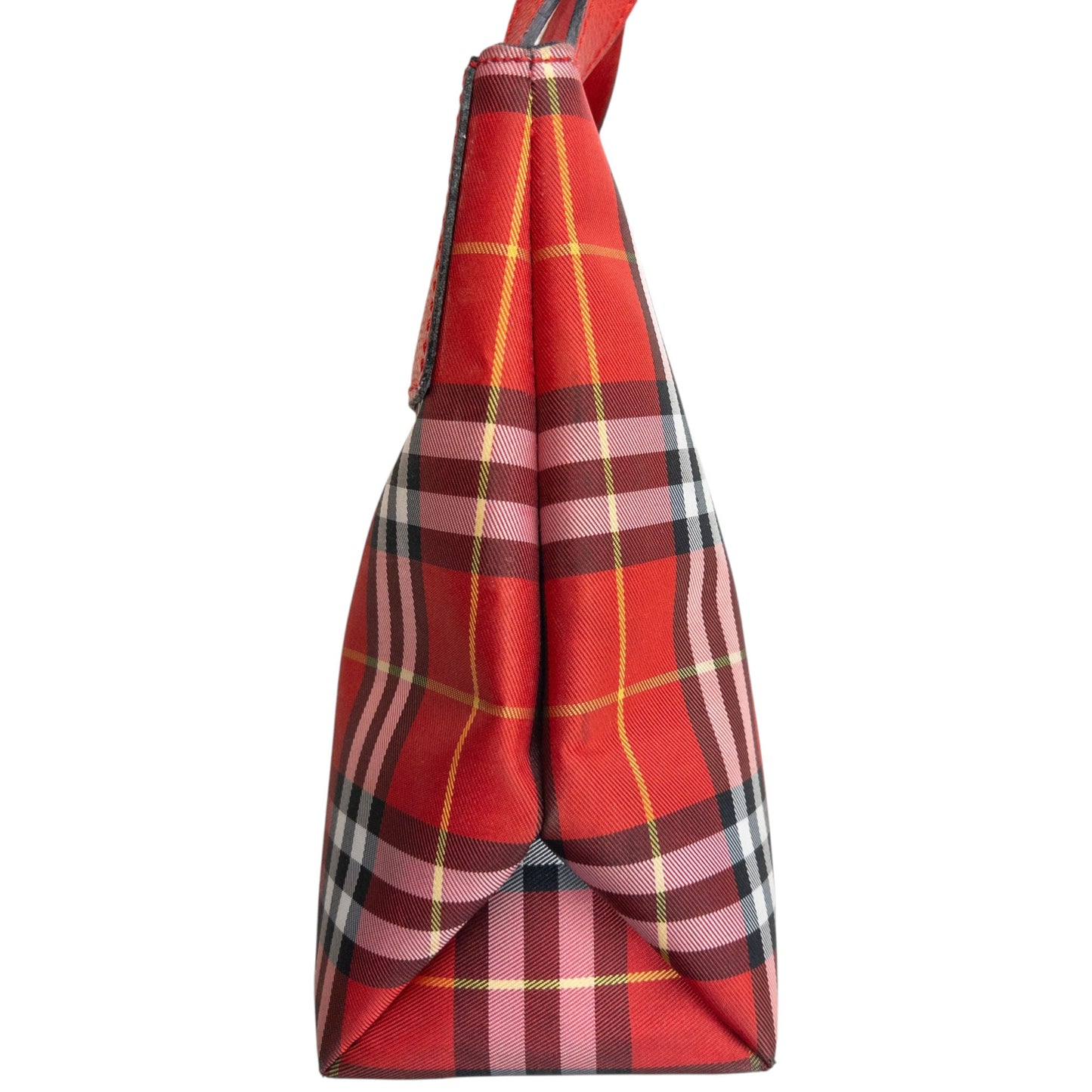 Vintage 2000s Burberry Nova Check Handbag | O/S, Red