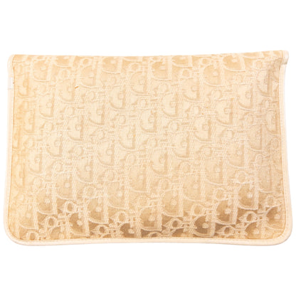 Vintage 90s Dior Monogram Clutch Bag | O/S, Beige
